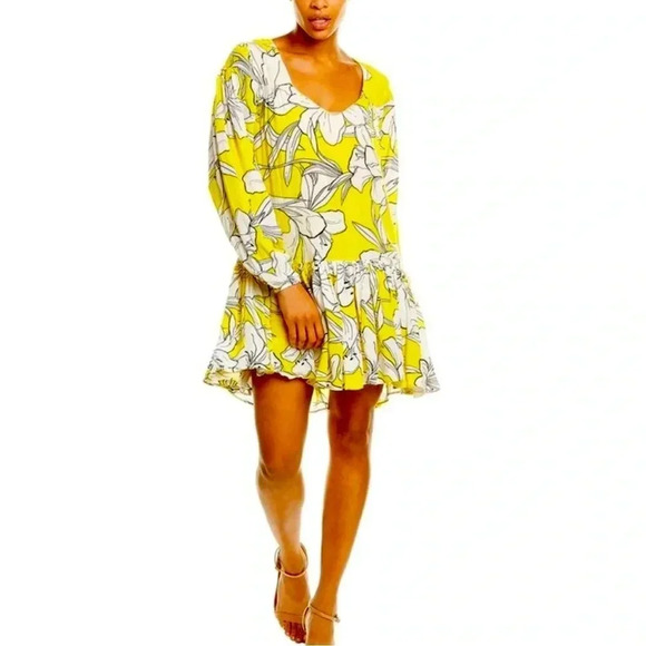 Walter Baker Womens Lilith Dress, Yellow NWT size XS - Picture 1 of 7
